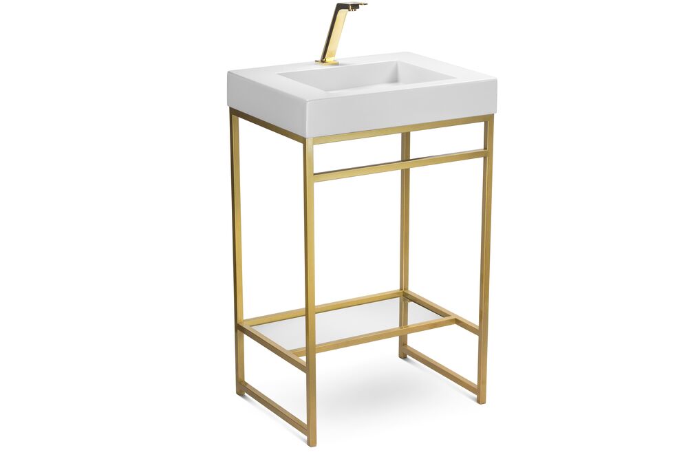 Balcão Iron Gold Rennes 60cm Branco Fosco Venturi