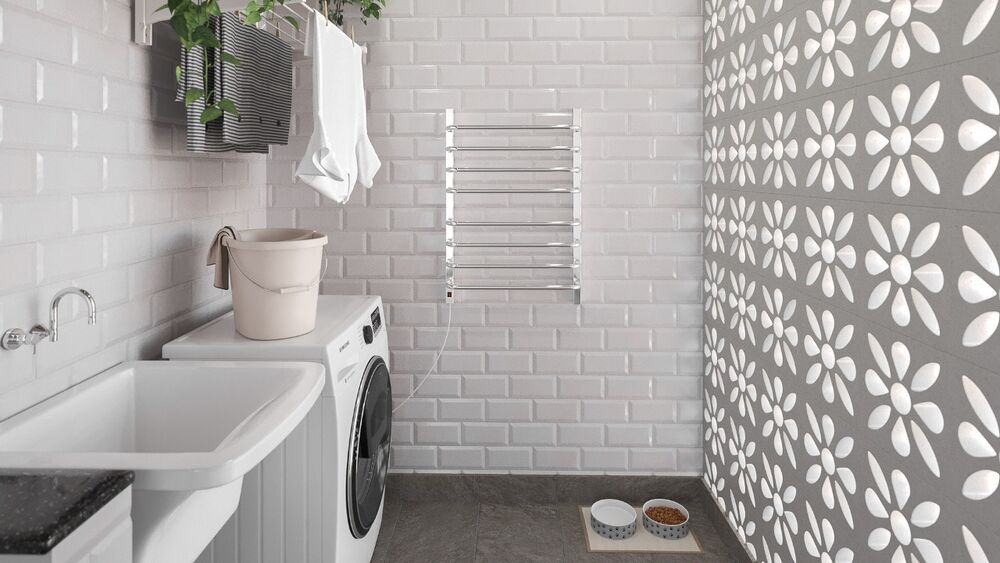 Toalheiro Térmico 2 Toalhas lado Direito 220V Branco Flape