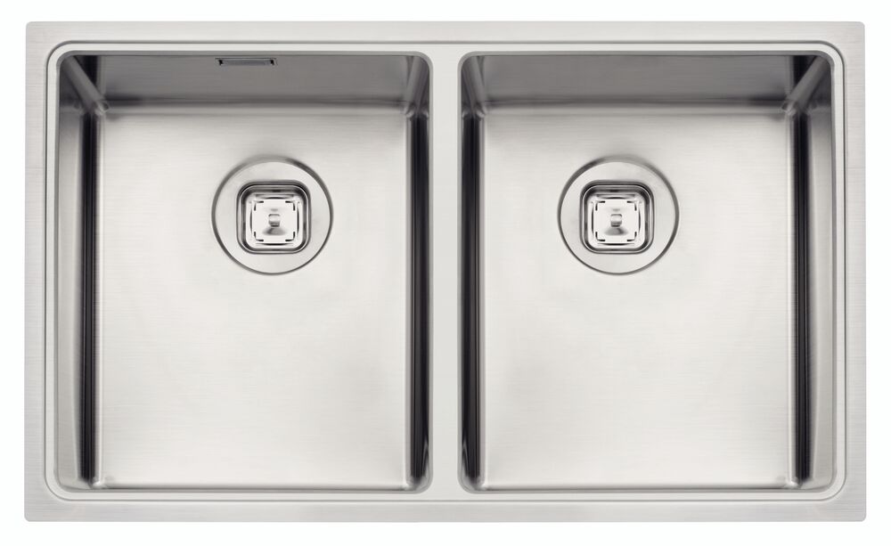 Cuba para Cozinha de Embutir Dupla Quadrum 70x40 Aço Inox Tramontina