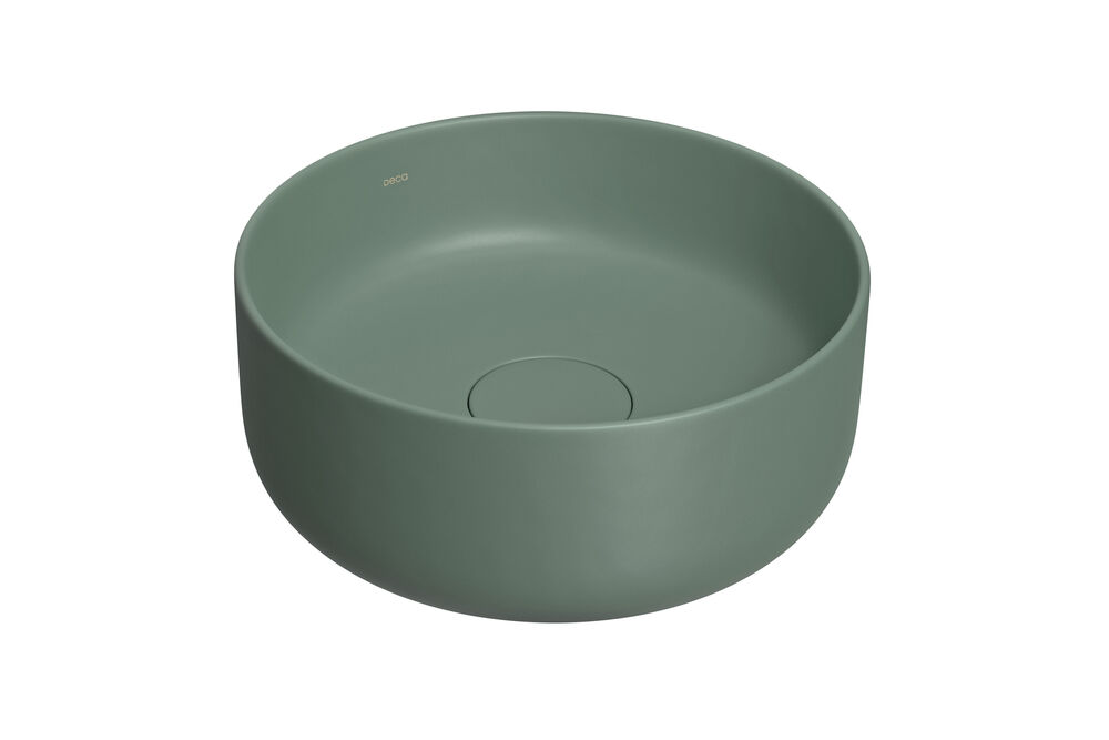 Cuba para Banheiro de Apoio Redonda Slim 30cm Verde Sálvia L.12030.49 Deca