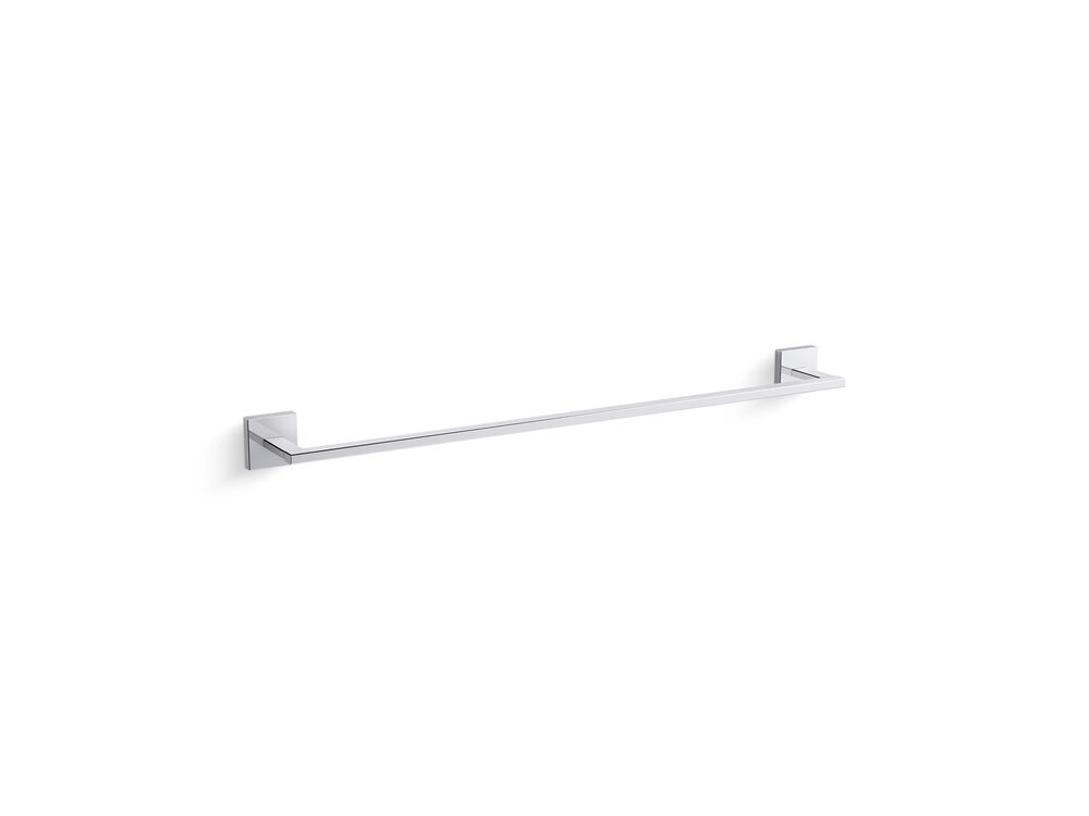 Toalheiro com Barra Square Cromado 61cm Kohler