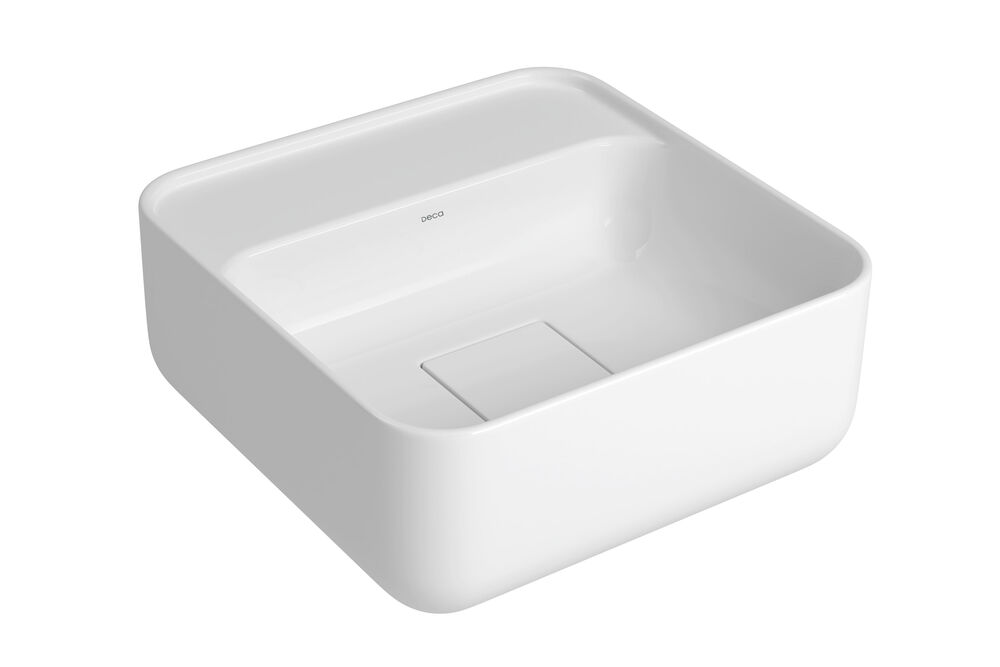 Cuba para Banheiro de Apoio Quadrada com Mesa Quadratta Slim 30x30 Branco Gelo L.11030.M.17 Deca