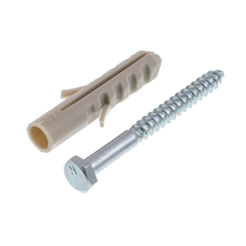 Bucha Sextavado Com Parafuso 8mm Cinza Bemfixa