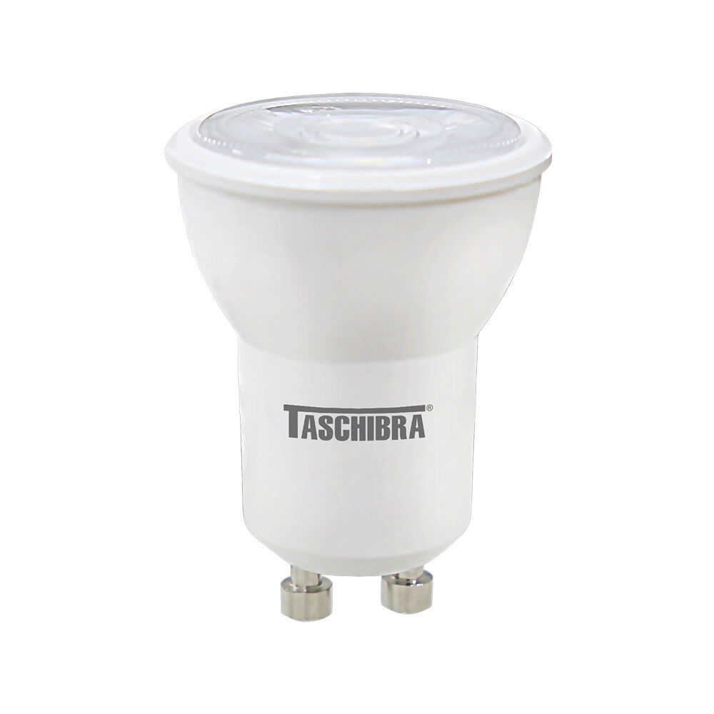 Lâmpada de Led Dicroica Dimerizável 3,5W 4000K Branco Luz Neutra Taschibra