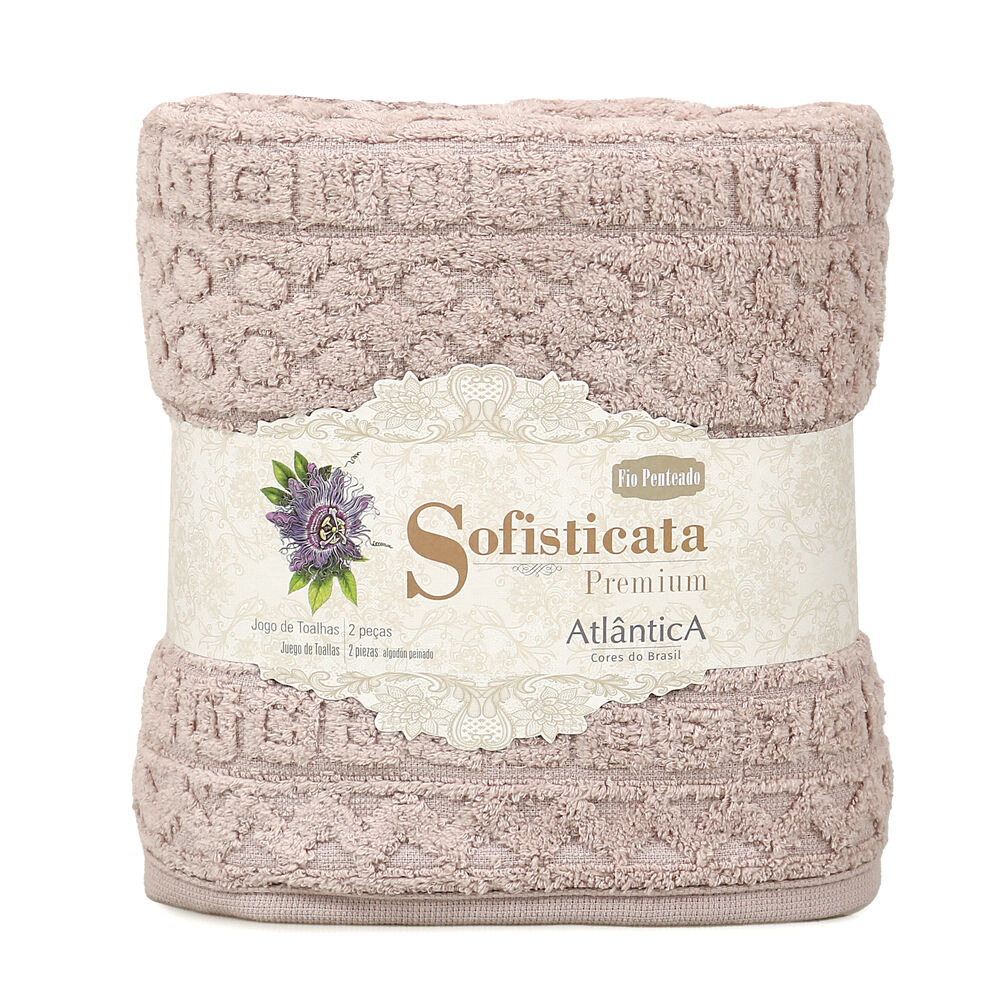 Jogo de Toalhas Cosmopolitam Pedra 2 Peças Atlântica