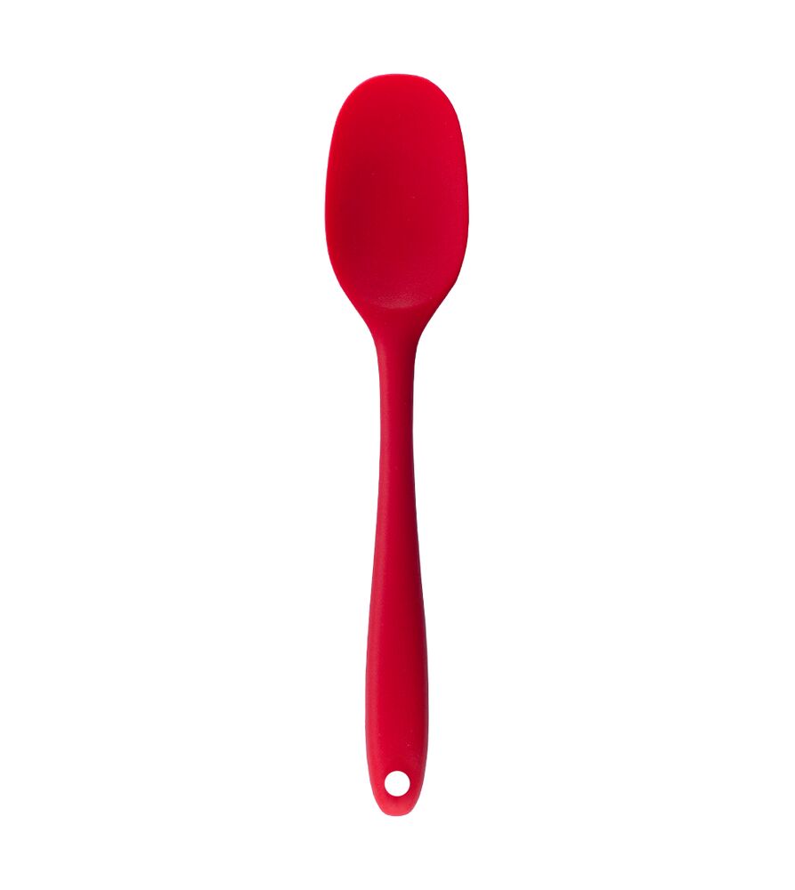 Espátula Redonda de Silicone Vermelho Cotidiana