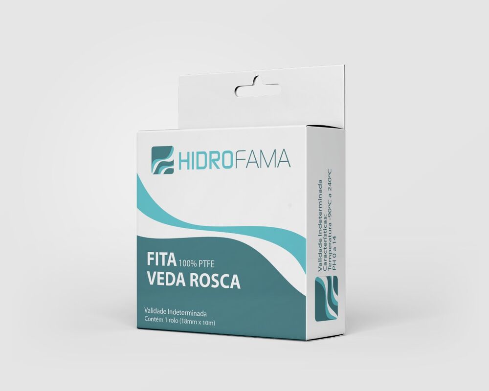 Veda Rosca Branco 18mmx10m Hidrofama
