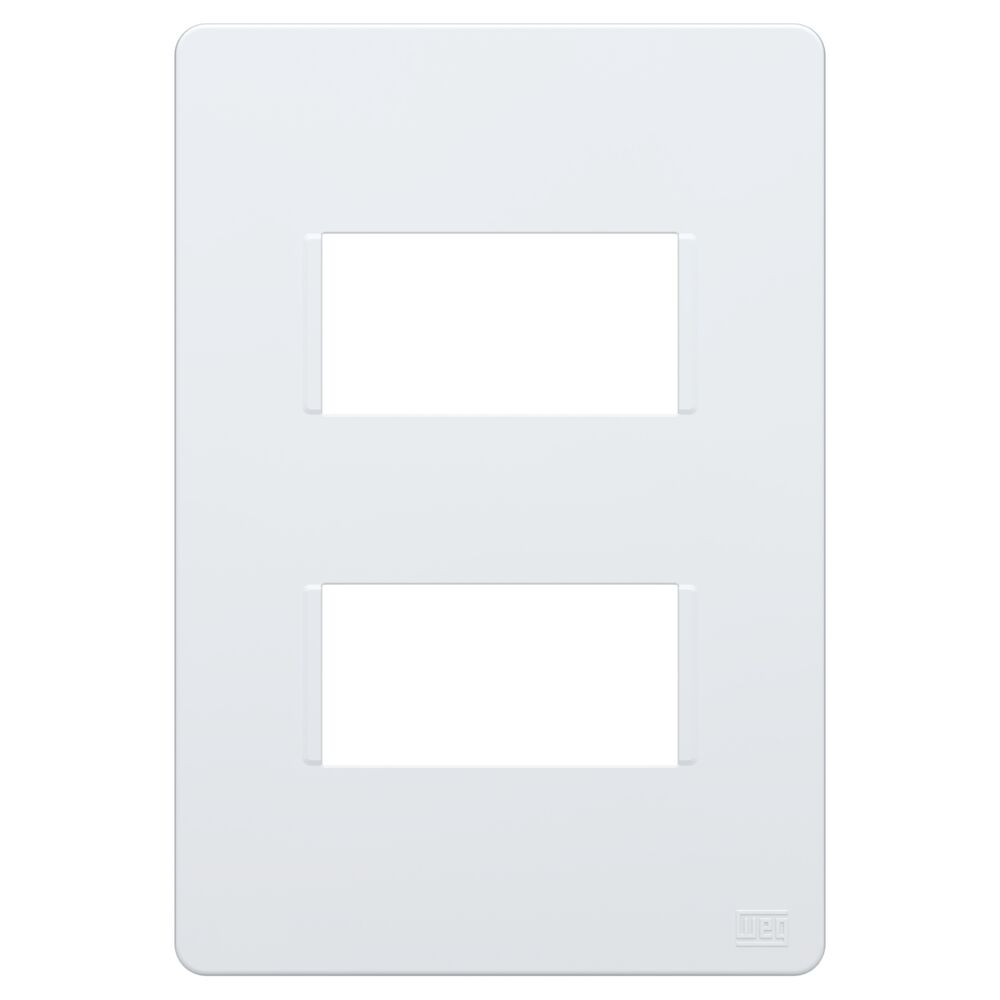 Placa 4x2 para dois Postos Esatta Branco Weg