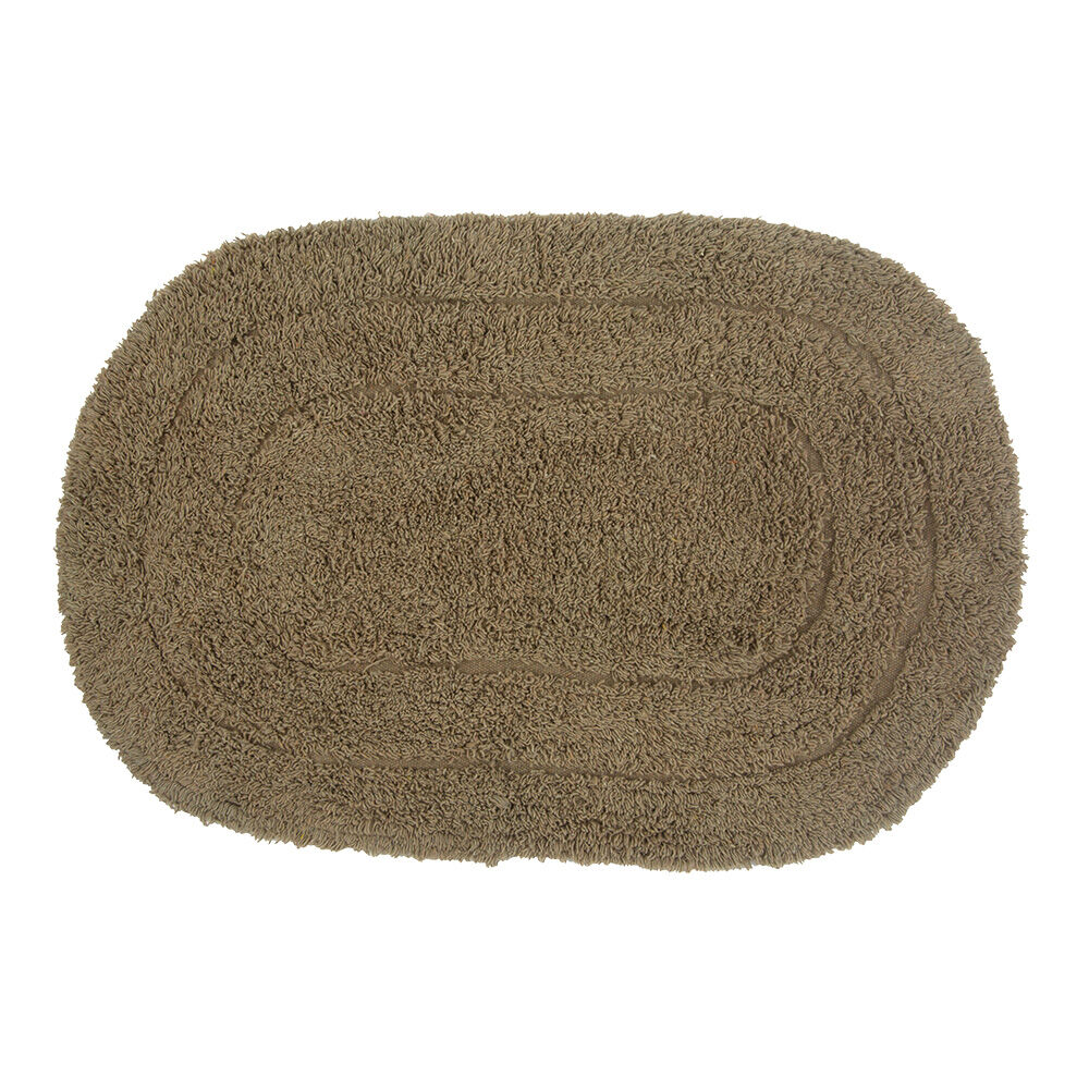 Tapete para Banheiro Bath Circle 40x60cm Marrom Casa&Ideia