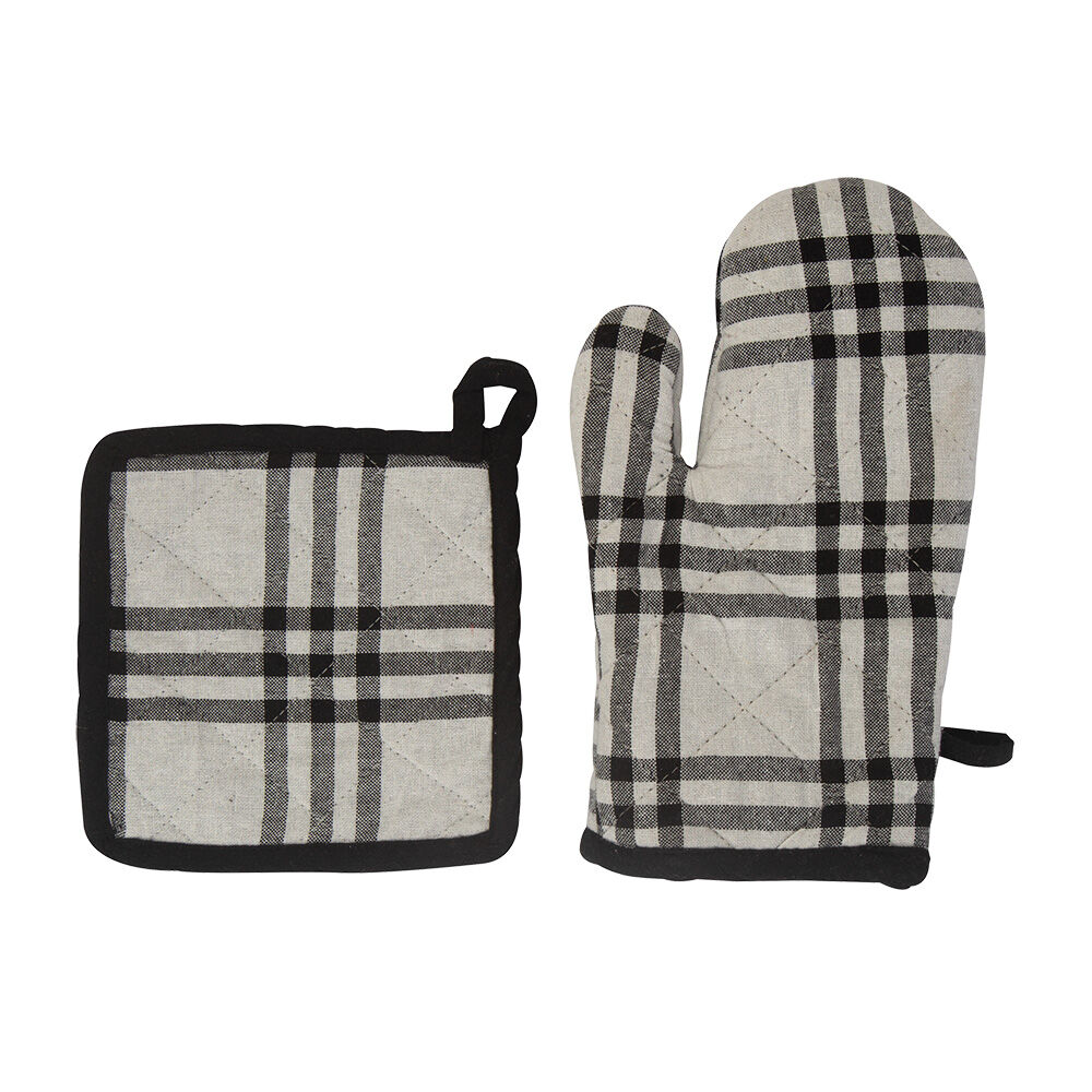Kit Pega Panela e Luva 2 Peças Xadrez Casa&Ideia