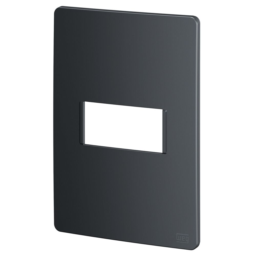 Placa 4x2 1 Seção Esatta Grafite Escuro Weg