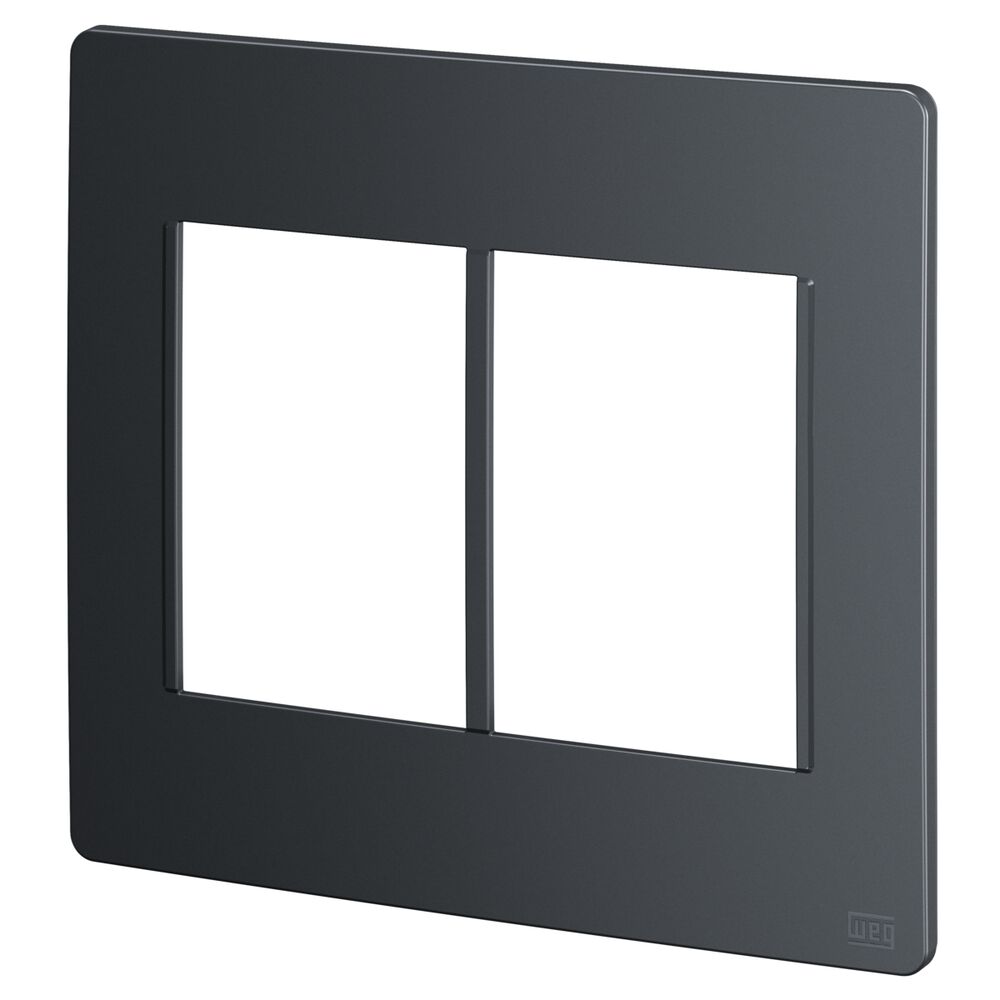 Placa 4x4 6 Seções Esatta Grafite Escuro Weg