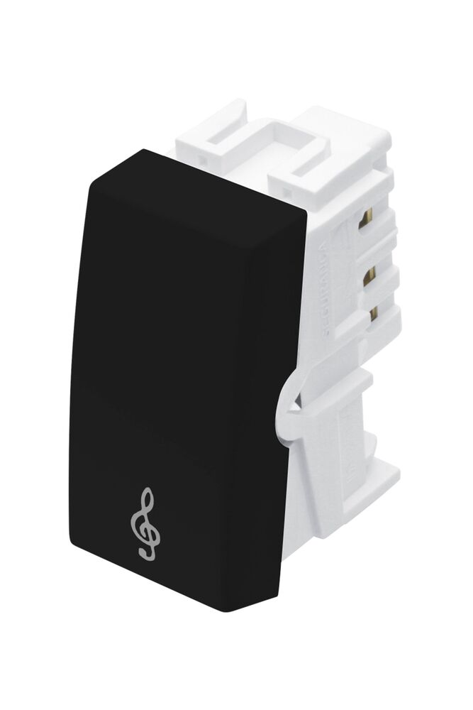 Módulo Pulsador Campainha 16A Habitat Black Fame