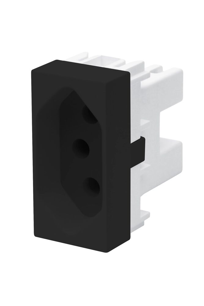 Módulo Tomada Habitat Black 2P+T 20A Fame
