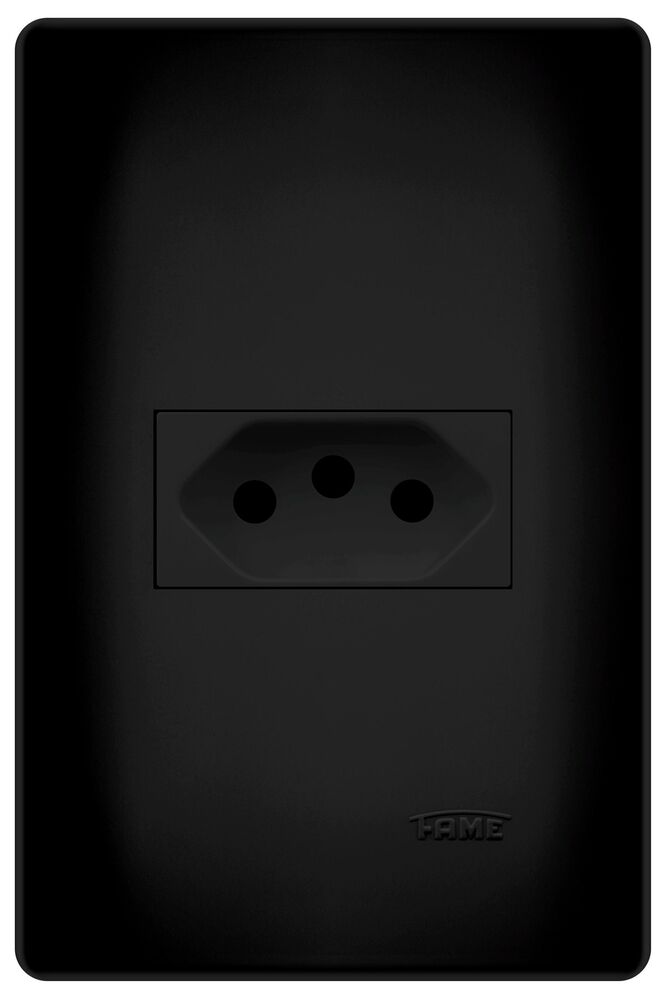 Módulo Tomada 2P+T 20A Habitat Black Fame