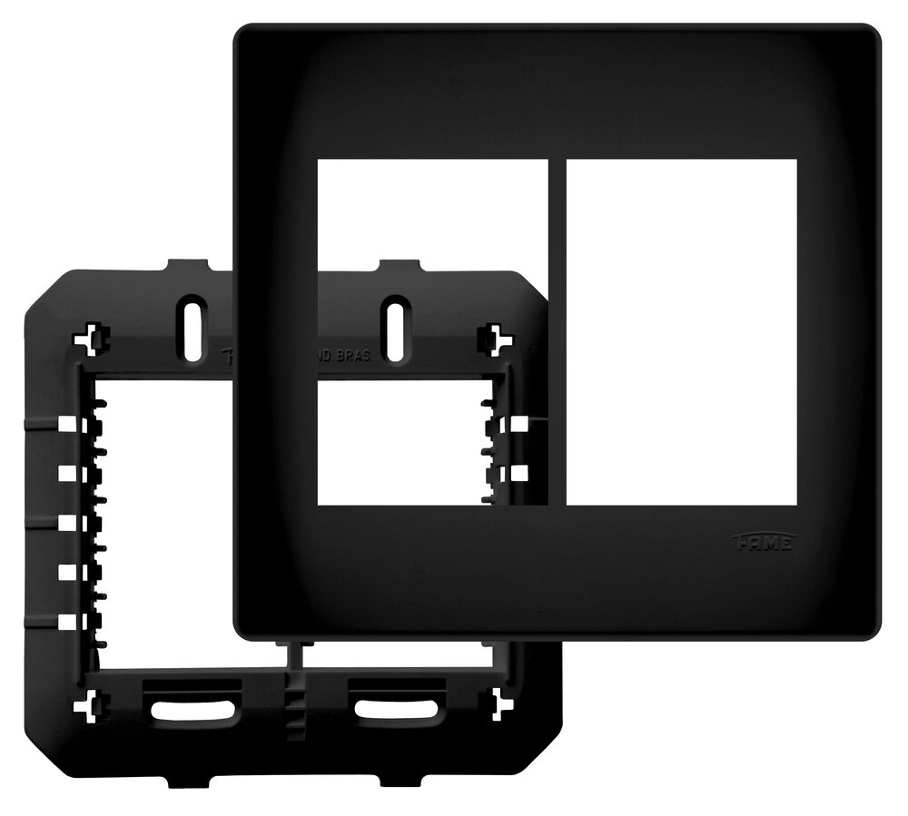 Placa 4X4 6 Seções Habitat Black Preto Fame