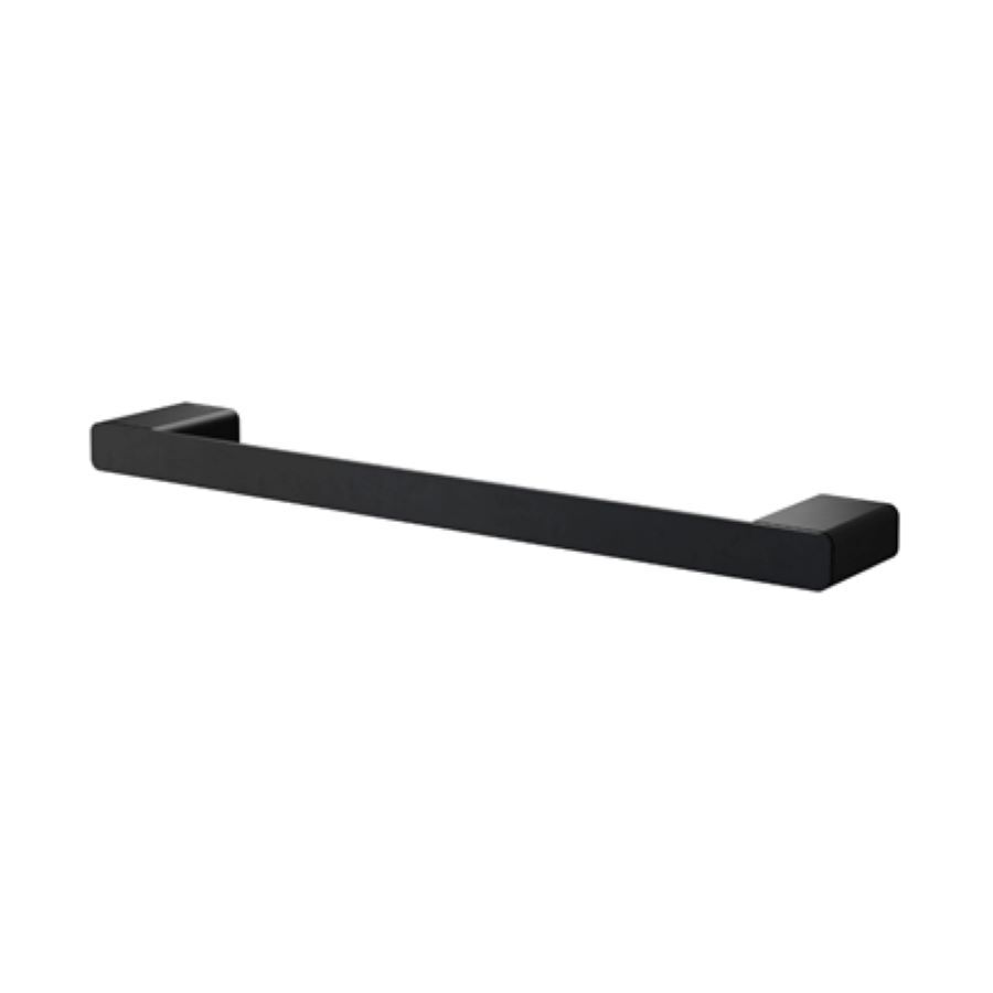 Porta Toalha Barra Docolflat Onix Preto Fosco 30cm Docol