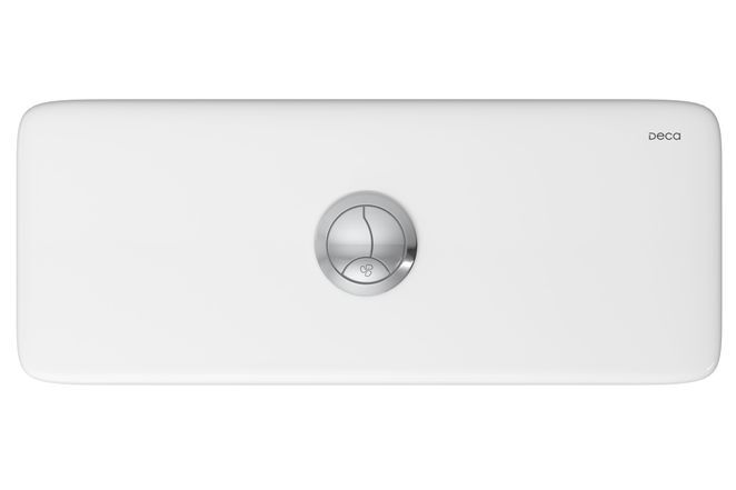 Caixa Acoplada Quadra Axis Living Piano Unic Branco Gelo Deca