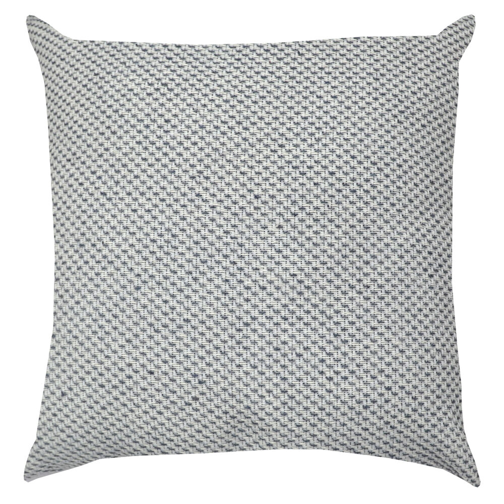 Almofada Helsinque Tramado 43x43cm Cinza e Branco Diagonal