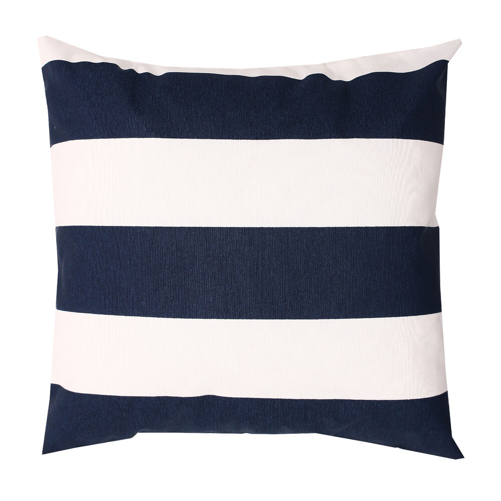 Almofada Acqua Summer Listrada 43x43 Azul Marinho Diagonal