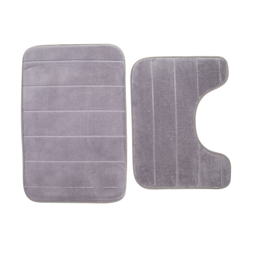 Tapete para Banheiro 40x60x1,2cm Cinza Casa&Ideia