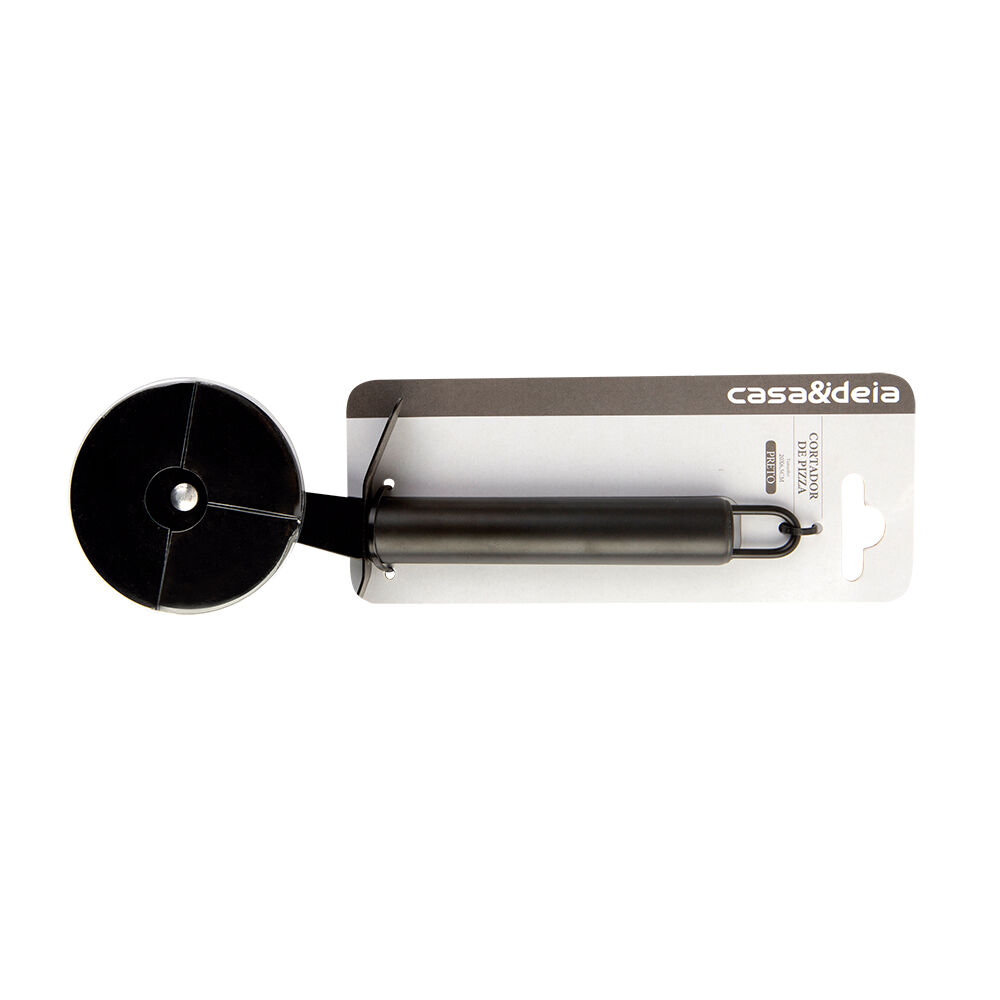 Cortador de Pizza 20x6,5cm Preto Casa&Ideia