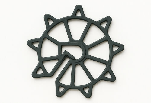 Espaçador Circular Universal 25mm Preto 3Z Injetados