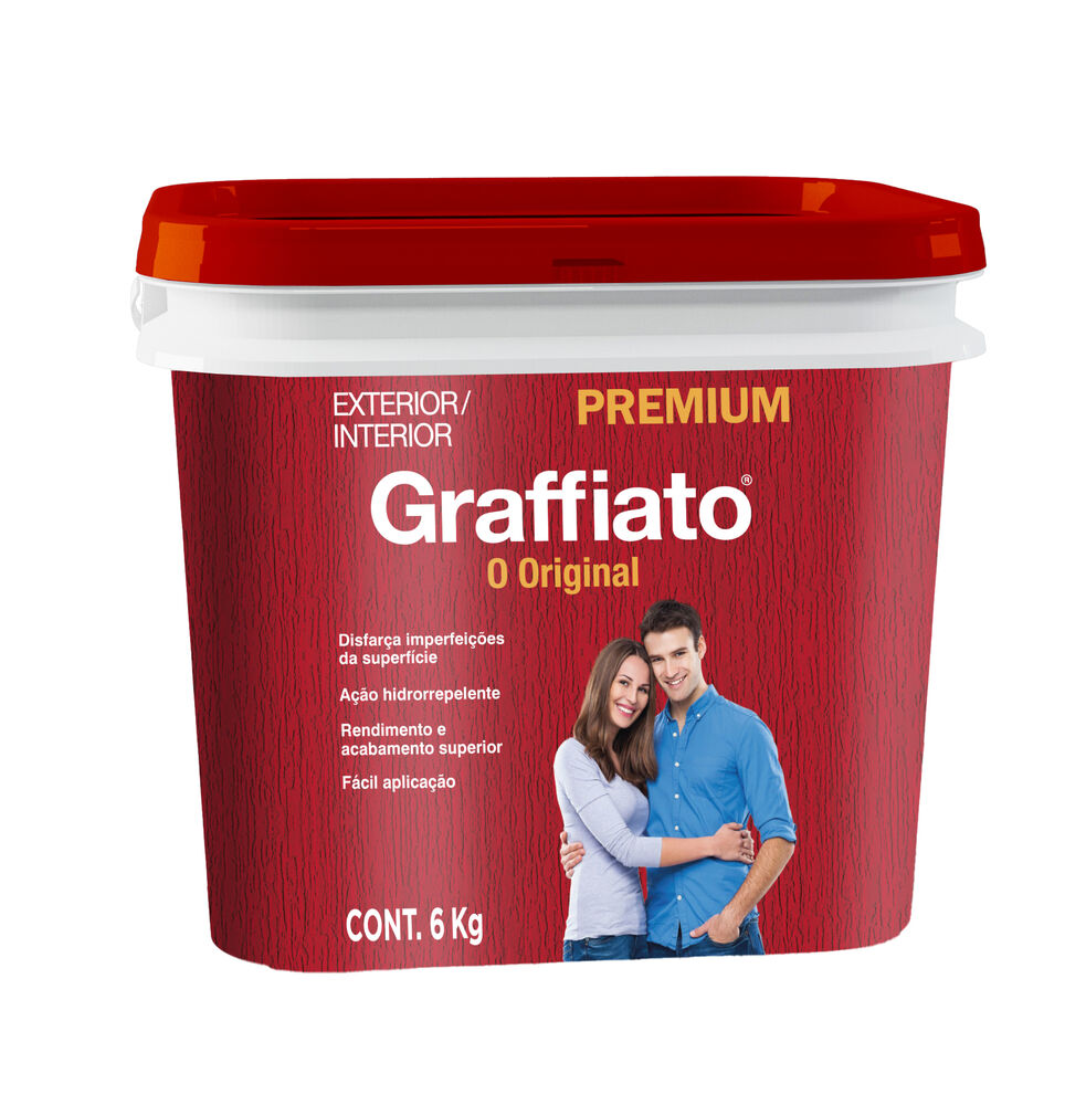 Textura Acrílica Graffiato Liso 6kg Branco Neve Hydronorth