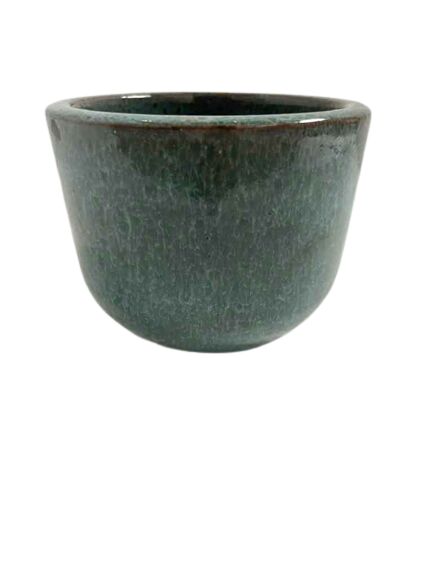 Cachepô Cerâmico Morumby N1 Verde Jade Fascino