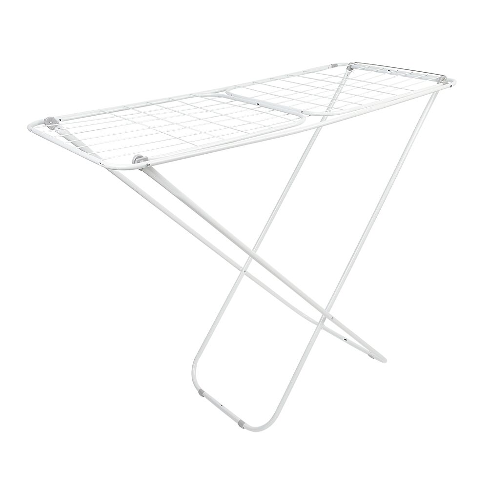 Varal de Chão Reforçado Com Abas Cinza e Branco Casa&ideia