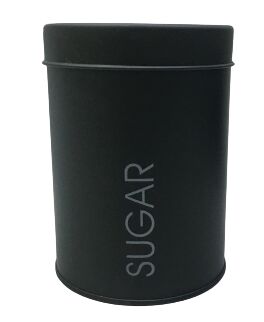 Pote de Açúcar Slim Metal Preto Casa&Ideia