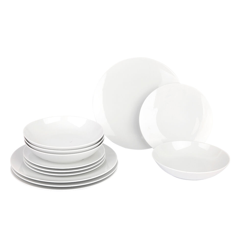Jogo de Jantar Porcelana 12 Peças Casa&Ideia