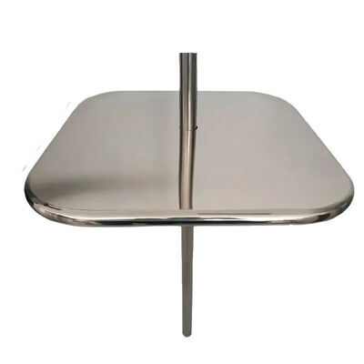 Mesa Quadrada Inox para Piscina Aço Polido Pooltec