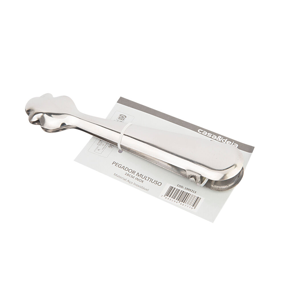 Pegador Multiuso Inox 18cm Casa&Ideia