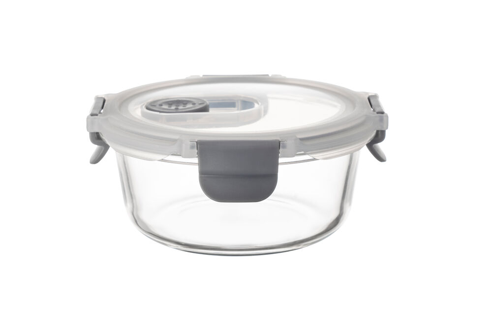 Pote de Vidro Hermético Com Tampa Plástica Redondo 950ml Casa&ideia