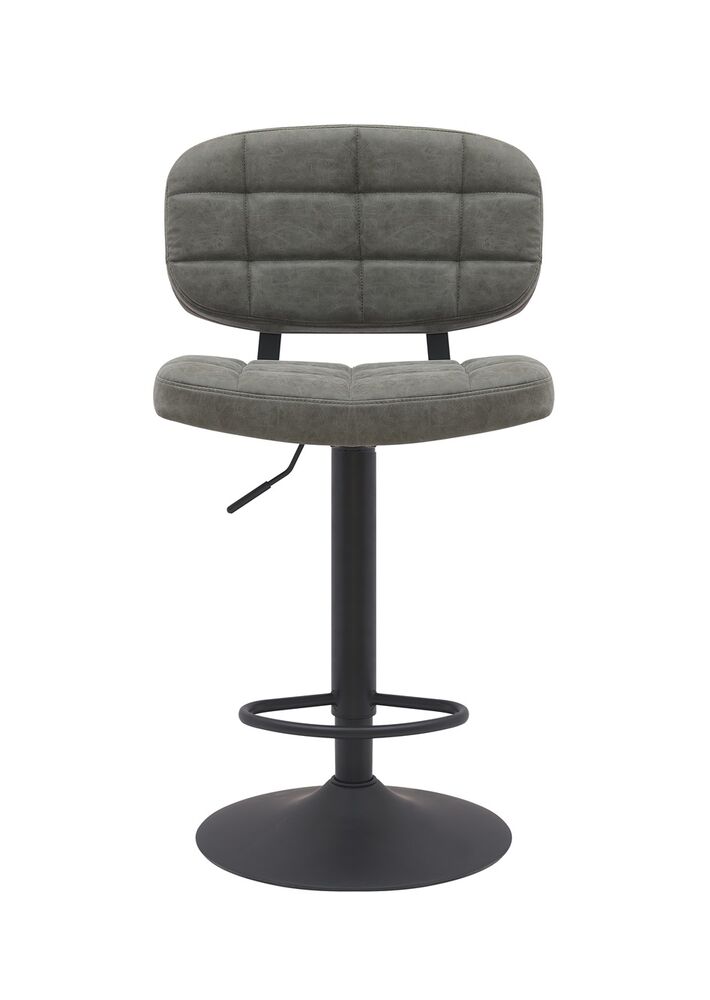 Banqueta Elegance Metal Cinza Diagonal