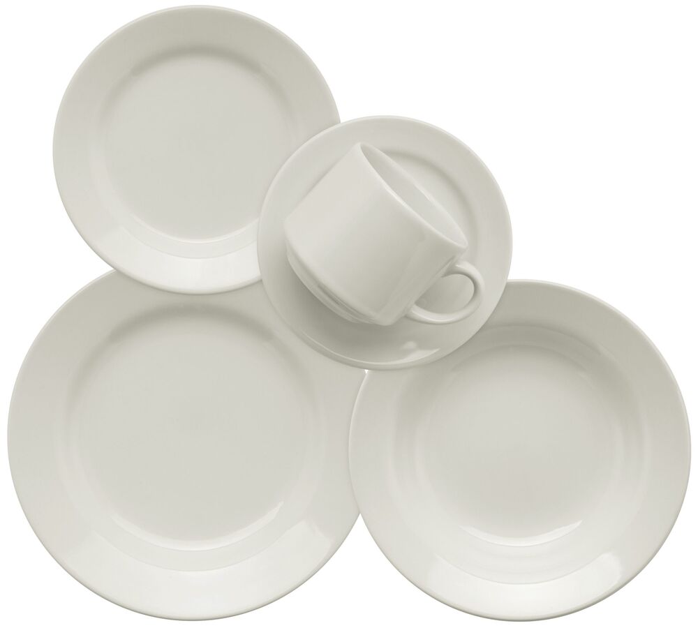 Jogo de Jantar 20 Peças Branco Oxford
