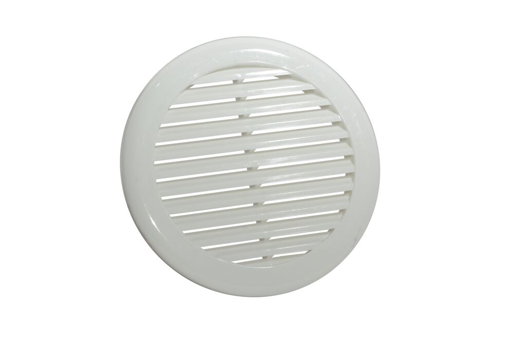 Grelha de Ventilação com Tela Redonda 15cm Branca Distak