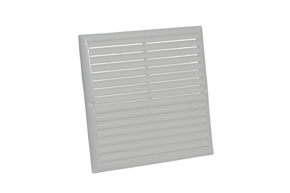 Grelha de Ventilação com Tela Quadrada 25x25 Branca Distak