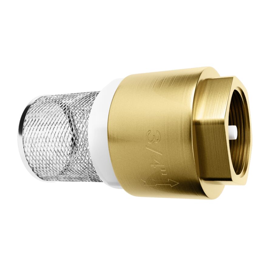Válvula de Retenção com Tela Inox  3/4