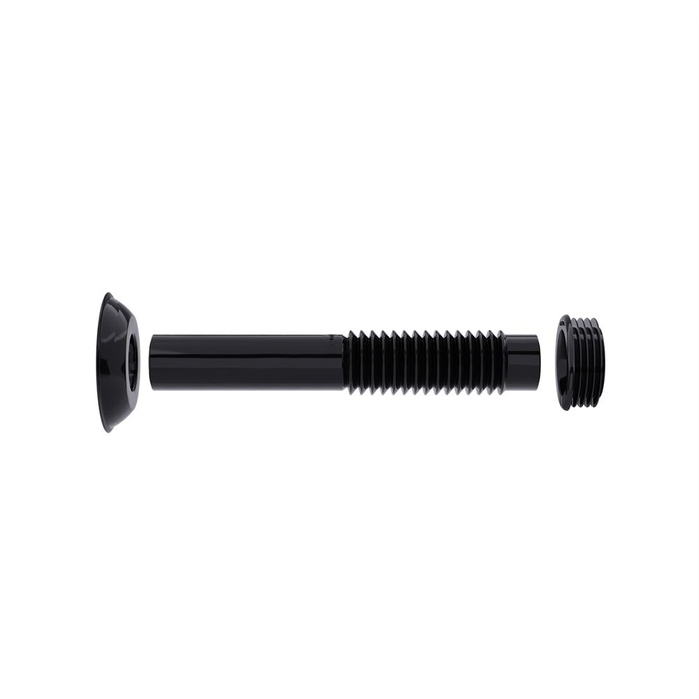 Tubo de Ligação Ajustável 26cm Preto Blukit