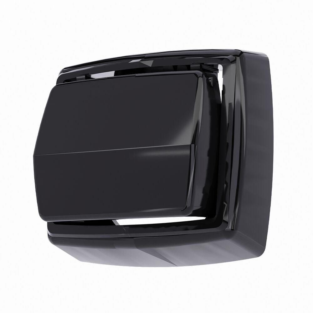 Acabamento para Válvula de Descarga Com Tecla Hydra Max Preto  1/2
