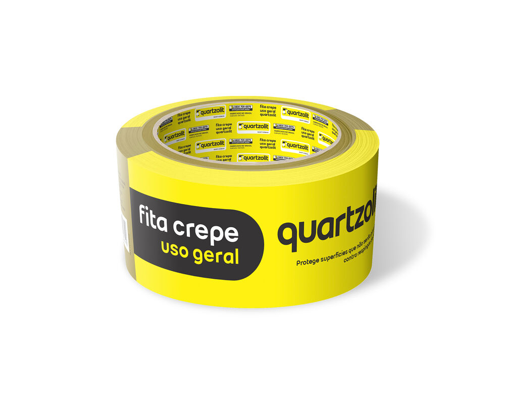 Fita Crepe de Uso Geral 48mmx50m Branco Quartzolit