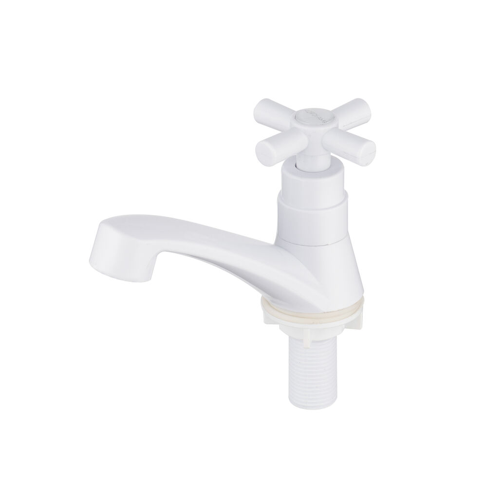Torneira Lavatorio Baixa ABS Branco Hidrofama