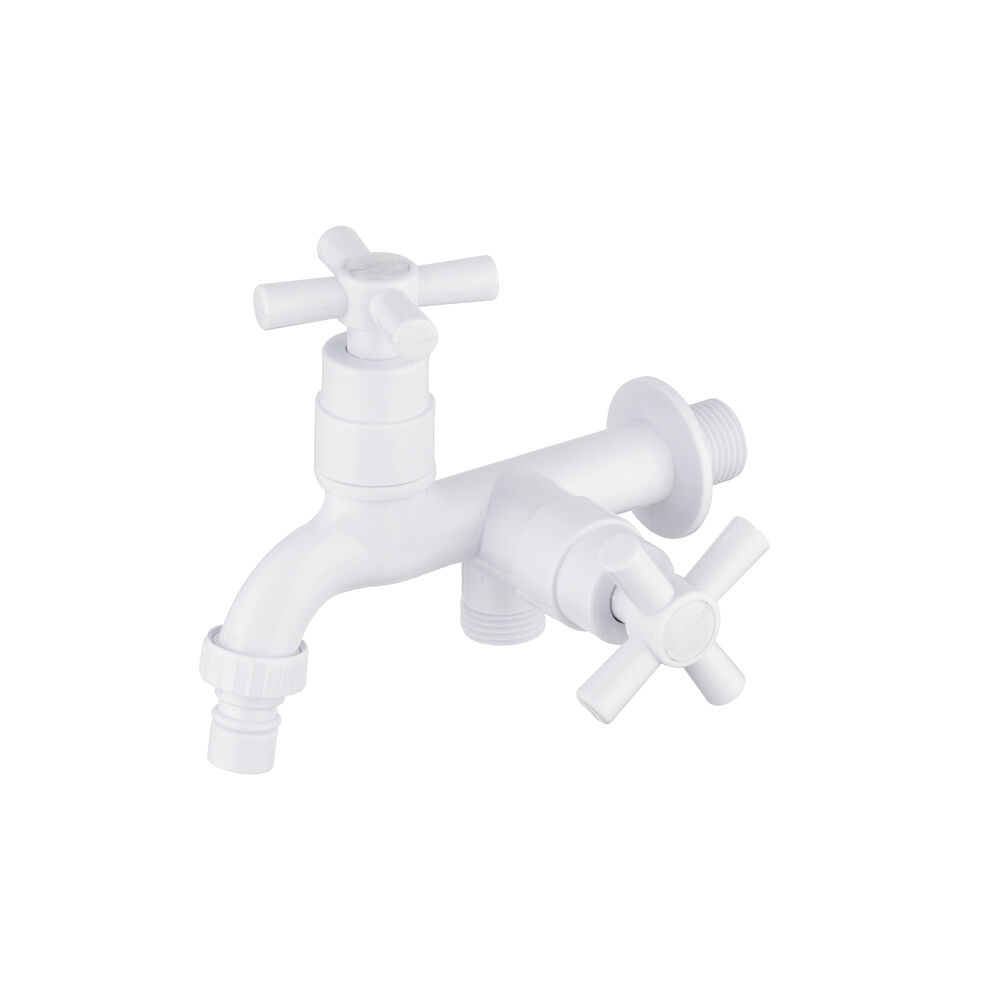 Torneira de Tanque/Máquina de lavar ABS Branco Hidrofama