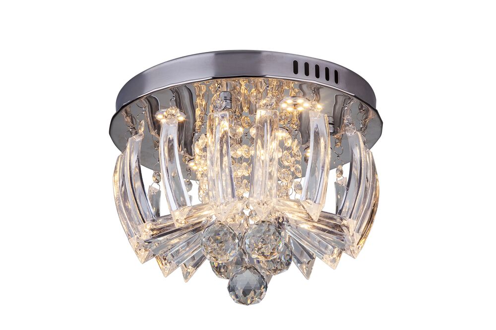 Plafon Greta Led 18w 6500k 30cm Cromado Bivolt Startec