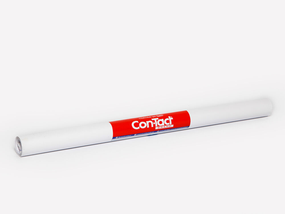 Rolo Adesivo Contact 0,45x2m Branco Fosco Plavitec