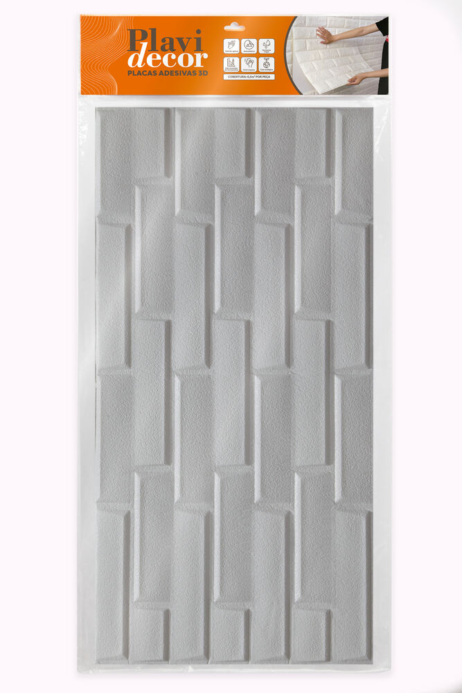Adesivo de Parede Plavidecor Infinity 70x70cm Branco Plavitec