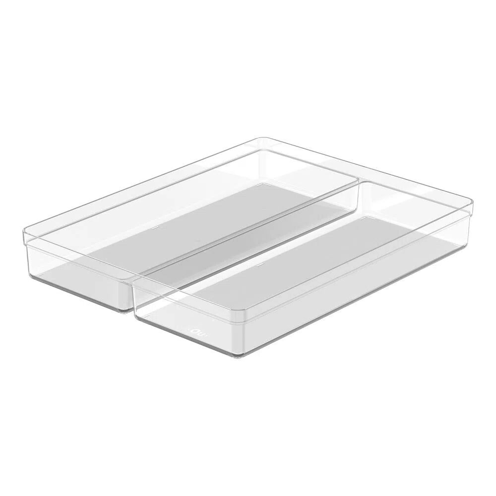 Organizador de Gaveta Clear 37,5x30x5,6cm Natural Martiplast
