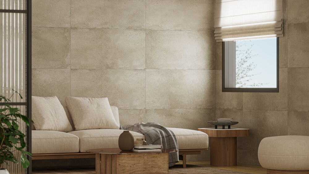 Porcelanato Concretíssimo Retificado Acetinado Comercial 56X113 Savane